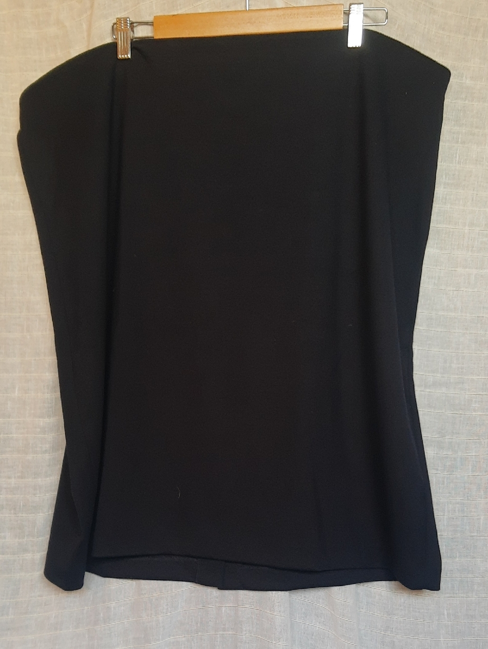 Philosophy Dark Navy Midi Skirt - Sleek Straight Silhouette